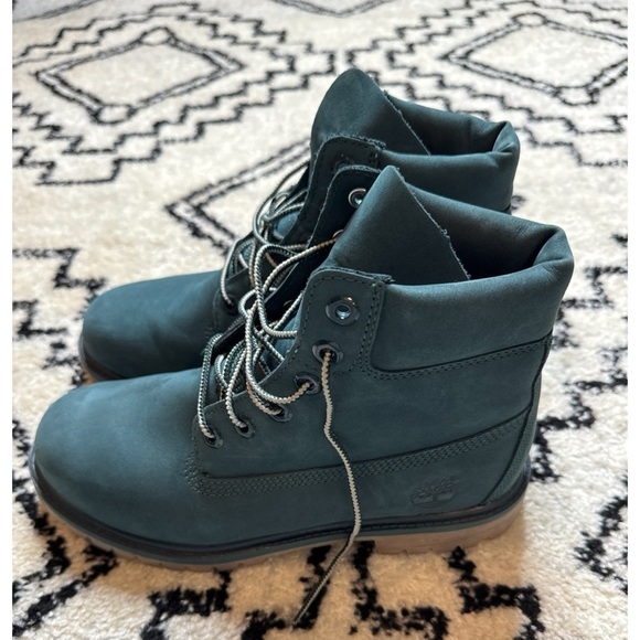 Timberland Blue Green Hiking Boots Boys Size 6.5 - Picture 5 of 7